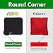 EunHo Cornhole Bean Bags Set of 8 Weather Resistant & Regulation Professional Size/Weight for Cornhole Games with Carry Bag（Red/Blue）
