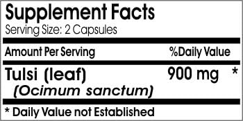 Tulsi 900mg // 180 Capsules // Pure // by PureControl Supplements
