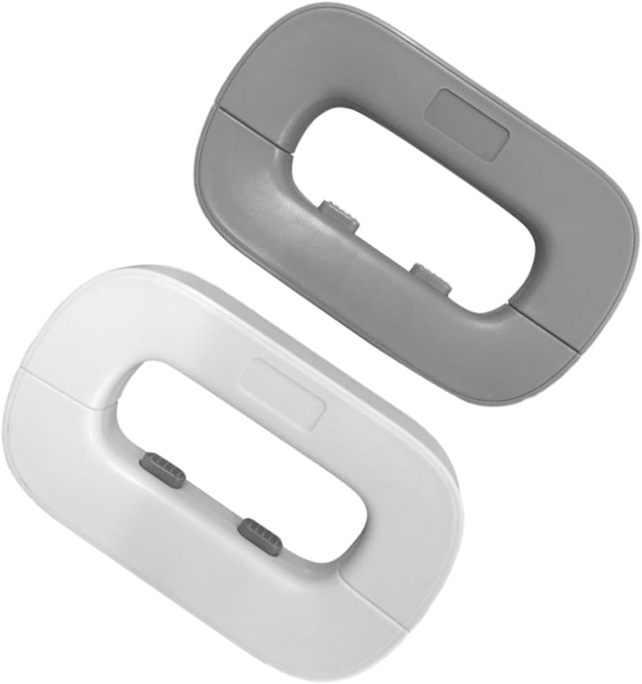 VICASKY 1set Multipurpose Easy to Install Material for Cabinets and Refrigerators White Grey