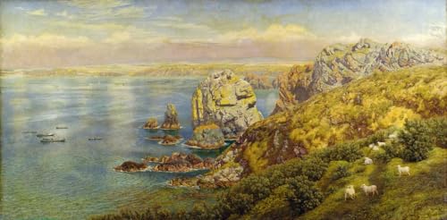 Toile Mount's Bay Cornwall Brett décoration murale salon portrait affiche d'art 60x90
