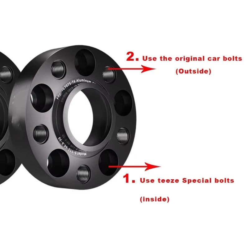 Entretoises roues 5x130 stabilisation et look pour Q7 4L - 3