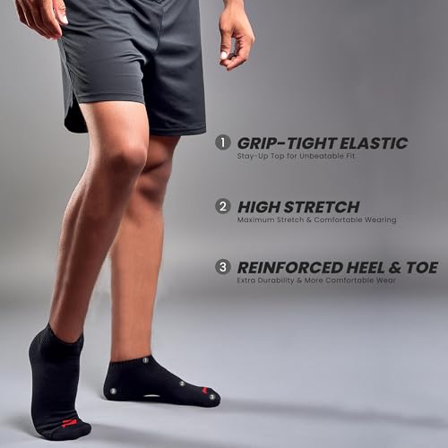 Penn Men's Cushioned No-Show Socks: Comfortable Low-Cut Style, Invisible Liner Design | Ideal for Hiking & Everyday Wear3