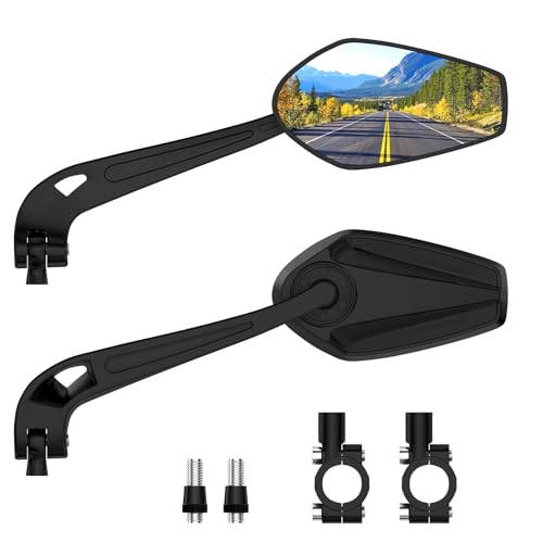 Rétroviseur Vélo Et Trottinette – Compatible Guidon 22-25 Mm, Gauche, 3 Vis Anti-desserrage, Réflecteur Autocollant Inclus