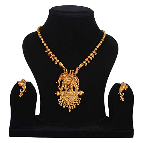 Traditional Bahubali Necklace set with Earrings