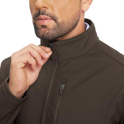 M MAELREG Men's Lightweight Softshell Jacket Fleece Lined Water Resistant Golf Windbreaker Winter Outdoor Hiking Warm Jacket - Image 4