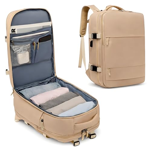 Mochila de Viagem Viral Avião Viral Low Cost Impermeável Bagagem de Mão Bordo Cabine - Marrom