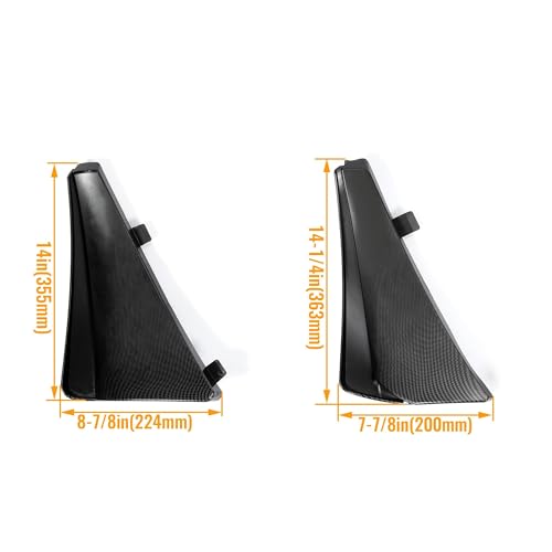 Image of KUAFU 4Pcs Front & Rear Splash Guard Fender Flares Compatible with 2020-2025 Chevy Chevrolet Corvette C8 Replacement for 84263453 84263457 Mud Flaps Carbon Fiber Color