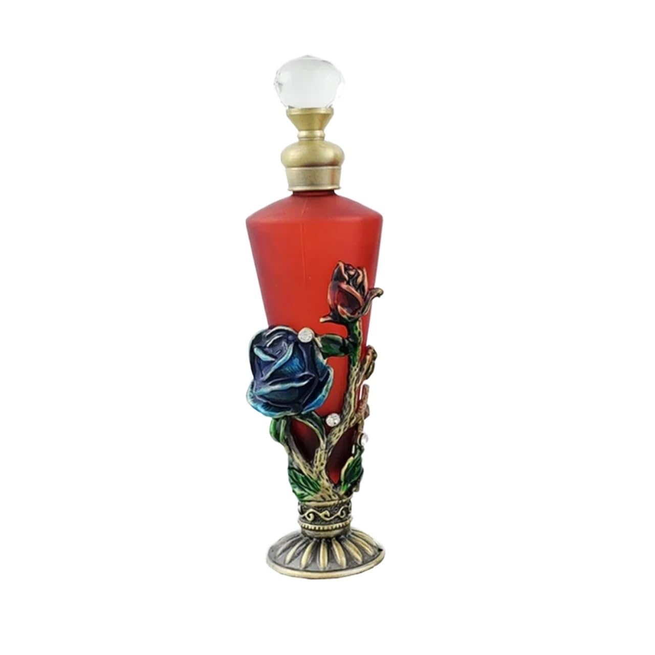 Fdzkrtvm Red Portable Perfum Spray Bottle, Perfume Atomiser Glass Bottle With Dropper 30Ml