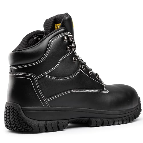 Black Hammer Safety Boots for Men - Durable Work Boots, Perfect for Construction and Industrial Use Max - Image 3