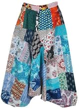 Ocean Breeze Cotton Hippy Boho Aladdin Harem Yoga Pant SML Blue
