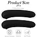 Guduling 2-Pack Desk Chair Arm Covers,Black Office Chair Arm Rest Cover,Stretchable & Removable Universal Arms Rest Covers for Office Chairs, Gaming & Desk Chairs, Soft Plush Cushion Against Wear