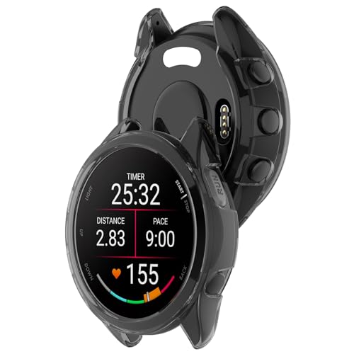 Funda de TPU para Garmin Forerunner 165 evita arañazos carcasa negra