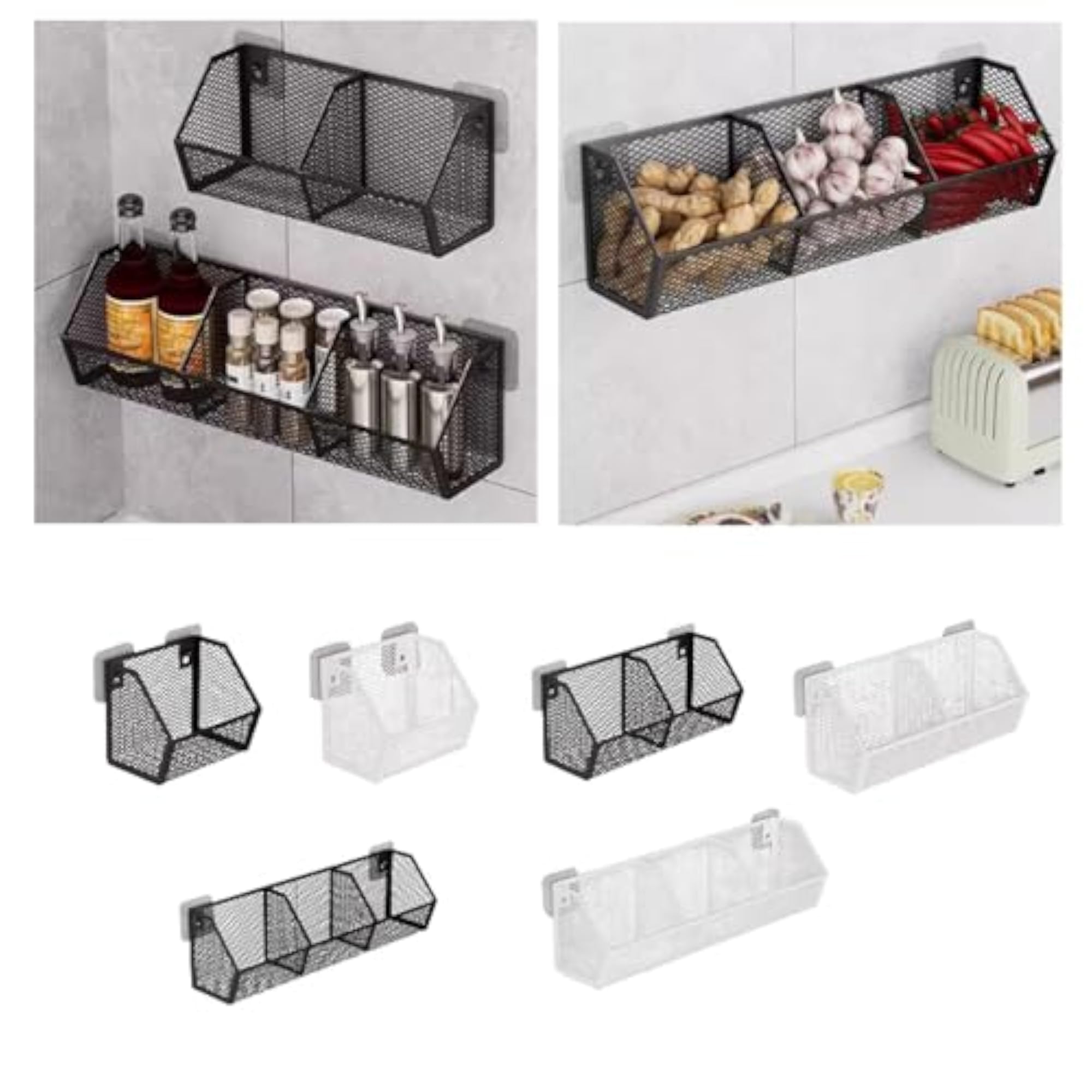 Wall Hanging Baskets Wall Mounted Multiuse