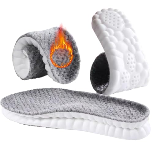 SOLO ACTFIT Plantillas Termicas Mujer Hombre Plantillas Térmicas para Zapatos de Invierno Plantillas Cómodas para Zapatos Cálidos de Invierno Extra Suave para el Frío Invierno Plantilla de Soporte