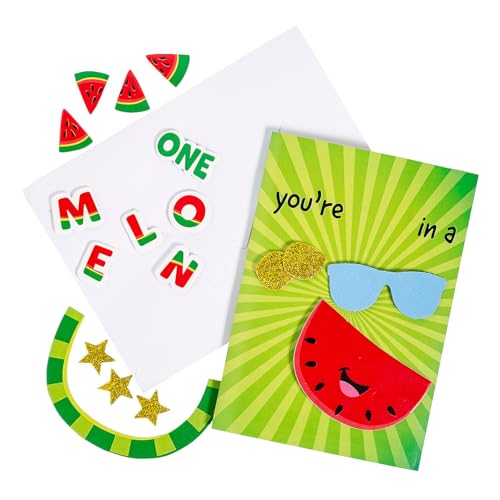 Fun Express Kit de artesanato de cartão One in a Melon – Faz 12