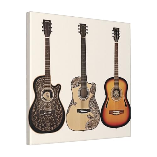 Toile murale moderne thème guitare : l'esprit rock dans votre salon