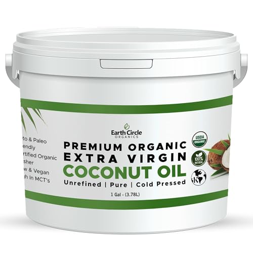 Earth Circle Organics Premium Ultra-Pure Unrefined Cold Pressed E...