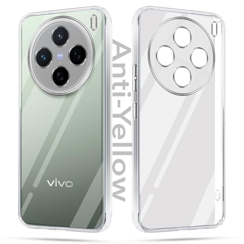 Image of Jkobi Lifetime Anti-Yellow Clear Back Cover Case for Vivo X200 5G (Sleek Hard Crystal | Shockproof and Camera Protection)