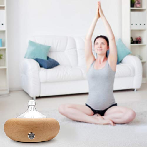 Kpokpo Professional Aromatherapy Diffuser, Wood Diffuser, Diffusers For Essential Oils, Wood And Glass With Premium Home Use Oils, Ultrasonic Diffusers - No Heat, No Water, (7Color Led Light #TOP5