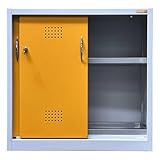 Die Sicherheit steht bei diesem Umweltschrank an oberster Stelle. Die abschließbaren Türen mit Zylinderschloss schützen vor unbefugtem Zugriff, während die dichtgeschweißte Bodenauffangwanne nicht nur für einen sicheren Stand sorgt, sondern auch den gesetzlichen Vorschriften zur Lagerung von gefährlichen Flüssigkeiten entspricht.