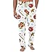 WENKOMG1 Mens Christmas Jogger Pajama Pants - Soft Cute Lounge for Xmas Holiday Party Sleepwear Pajamas Men Extra Large Unisex Clothes Fashion Pyjamas Couple (XXL - White)