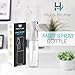 Hula Home Spray Bottle for Hair (10.1oz/300ml) - Continuous Ultra Fine Mist Sprayer – For Hairstyling, Cleaning, Salons, Plants, Essential Oil & More - White
