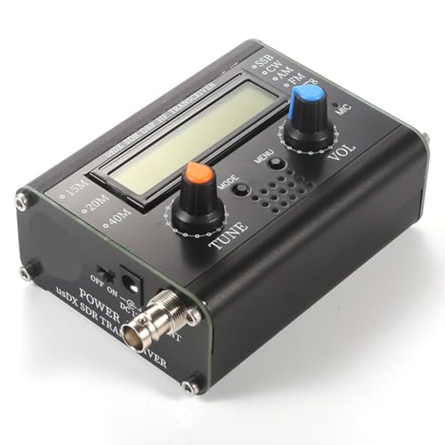 Transceptor SDR QRP 5W Bloepum QCX-SSB 3-Banda Todo Modo HF con Micrófono de Mano miniatura 5