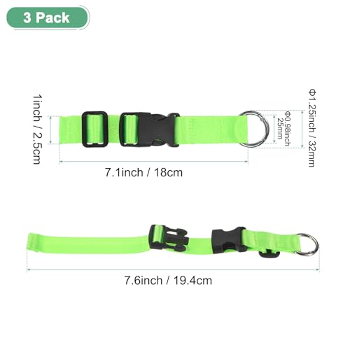Image of M METERXITY 3-Pack Add A Bag Luggage Strap, Adjustable Suitcase Belt for Connecting Handbag /Backpack /Jacket, Luggage Connector [Bright Green]