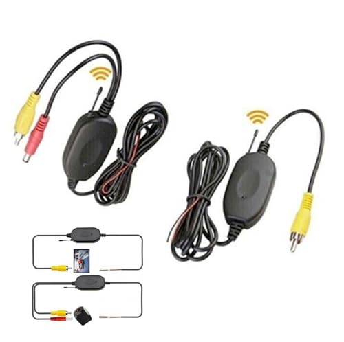 Kit Trasmettitore E Ricevitore Wireless 2.4GHz Per Telecamera Posteriore Auto – Portata 20-30m, Ingresso RCA, Facile Installazione Senza Cavi - 4