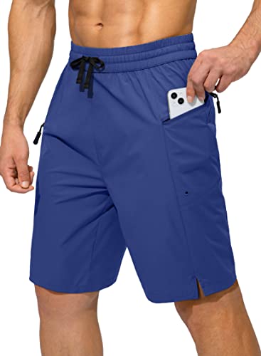 Image of Men's Swim Trunks Quick Dry Board Shorts with Zipper Pockets Beach Shorts Bathing Suits for Men - No Mesh Liner