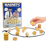 Nzkeuf Magnetisches Schachspiel, Tisch Magnetspiel, Puzzle Checkers Spiel, Magnetisches Spiel für Familienfeiern, Geburtstagsparty-Spiele, Feiertagspartyspiele