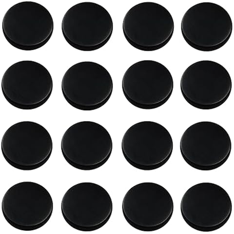 Shungite World 16 pcs Authentic Shungite Stickers Polished 20 mm / 0.78" Genuine Healing Energy Stone Protection Plate for Cell Phone Case Tablet Laptop Computer Noble Gemstone Protector Crystal Cover