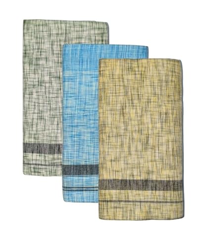 Image of Self Design Lungi & Dhoti for Men (Unstitched)| Lungi for Mens Cotton Blend | 2 Meter | Soft, Lightweight & Breathable Fabric | Ethnic Wear for Daily Use