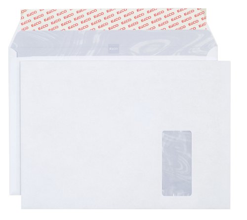 Elco 64589 Boite de 250 enveloppe avec fenêtre Format C4 Blanc Cover