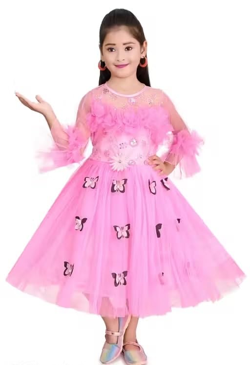 Image of Handcrafted Pori Ethnic Party Frock for
