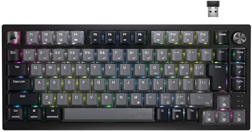 CORSAIR K65 PLUS ワイヤレスゲーミングキーボード 75%キーボード 82キー...