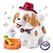 Hund und günstig Kaufen-OR OR TU Hund Spielzeug Kinder Plüschwelpe Leckt Elektronische Haustiere mit Ferngesteuerter, der Läuft und Bellt, Interaktives Spielzeug für Kinder Mädchen Junge Geschenk