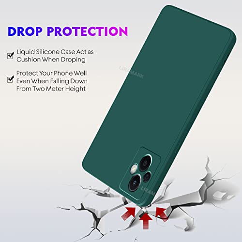 Image of LIRAMARK Silicone Soft Back Cover Case for Oppo F21 Pro 5G & Oppo F21s Pro 5G (Silicone Green)