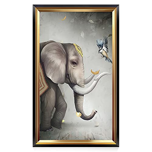 Peinture diamant éléphant 40x100 cm grand format broderie diamant complet