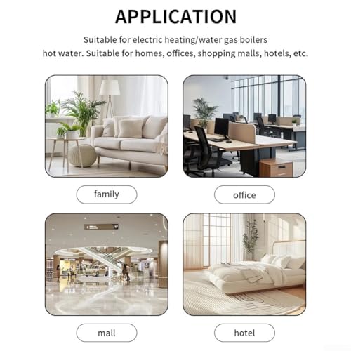 Thermostat connecté programmable Alexa et Home écran LED mural 16A