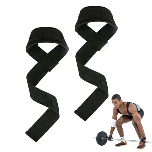 Straps Gym, Straps Powerlifting, Complemento para el Gimnasio, Correas Levantamiento de Pesas, Powerlifting, Agarre Gimnasio, para Fitness y Ejercicio de Levantamiento de Pesas en Gimnasio