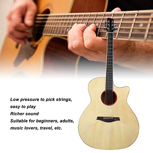 Kit de Démarrage de Guitare Folk de Guitare Acoustique de 41 Pouces avec Chiffon D’essuyage de clé Jouant D’un Instrument à Cordes pour Adultes Débutants (Couleur du bois naturel) - Les Beatles, Paul McCartney, John Lennon, RIngo Starr, George Harrison Kit de Démarrage de Guitare Folk de Guitare Acoustique de 41 Pouces avec Chiffon D'essuyage de clé Jouant D'un Instrument à Cordes pour Adultes Débutants (Couleur du bois naturel) – Image 7