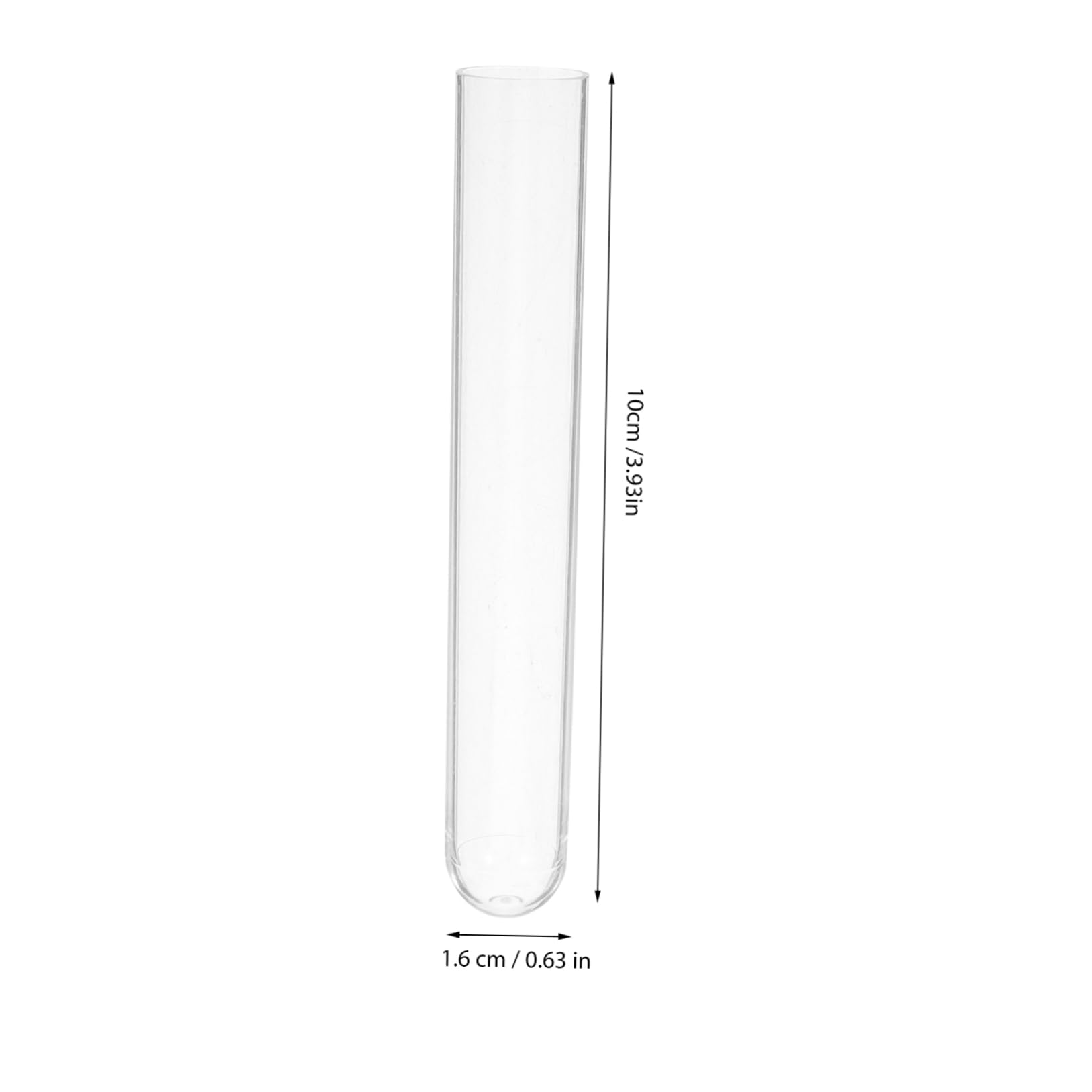 KICHOUSE 100pcs Test Tube Beads for Clear Beads Sample Storage Tubes Vials Halloween Beads Samples Tube Scientific Experiments Tubes Toy for Toys Transparent