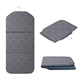 Singpotool Foldable Ironing Mat for Flat Surfaces, Hanging Steamer Board for Clothes, Steamer Pad