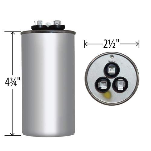 Capcom C4705R - Upgraded Replacement for GE Run Capacitor 70 + 5 uF MFD 440 Volt Round C4705R_CAPCOMGENTEQ_v3