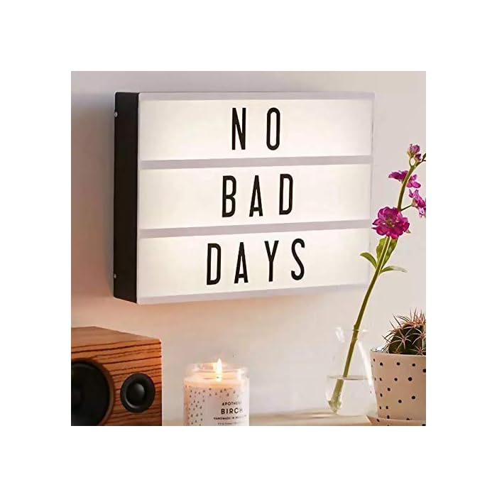 Buy NIYAMAX Letter Light Box A4 Size Cinematic Light Up Box with