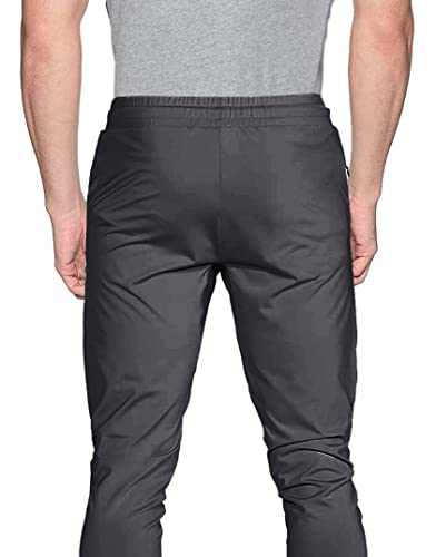 Image of AVOLT Dry Fit Track Pant for Men I Slim Fit Athleisure Running Gym Stretchable Track Pant (M, Dark Grey)