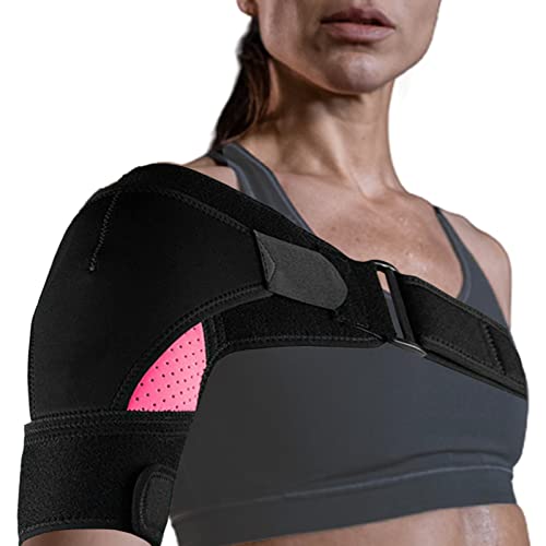 YADIMI Schulterbandage für Frauen,Schulterbandage Neopren Schulterstütze Verstellbare Doppelte Unterstützung am Schultergelenk mit Verletzungsprävention,Sportverletzungen Arthritische Schultern Cover
