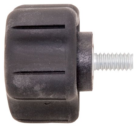 RK-73 Studded Soft-Touch Thermoplastic Five-Lobe Knob 1.52 Inch Diameter, 3/8-16 x 1 1/2 Inch Stud