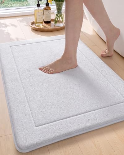 Color&Geometry Thick Memory Foam Bathroom Rugs